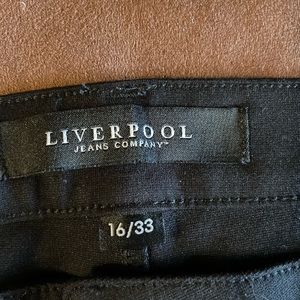Liverpool black stretch skinny jeans, size 16